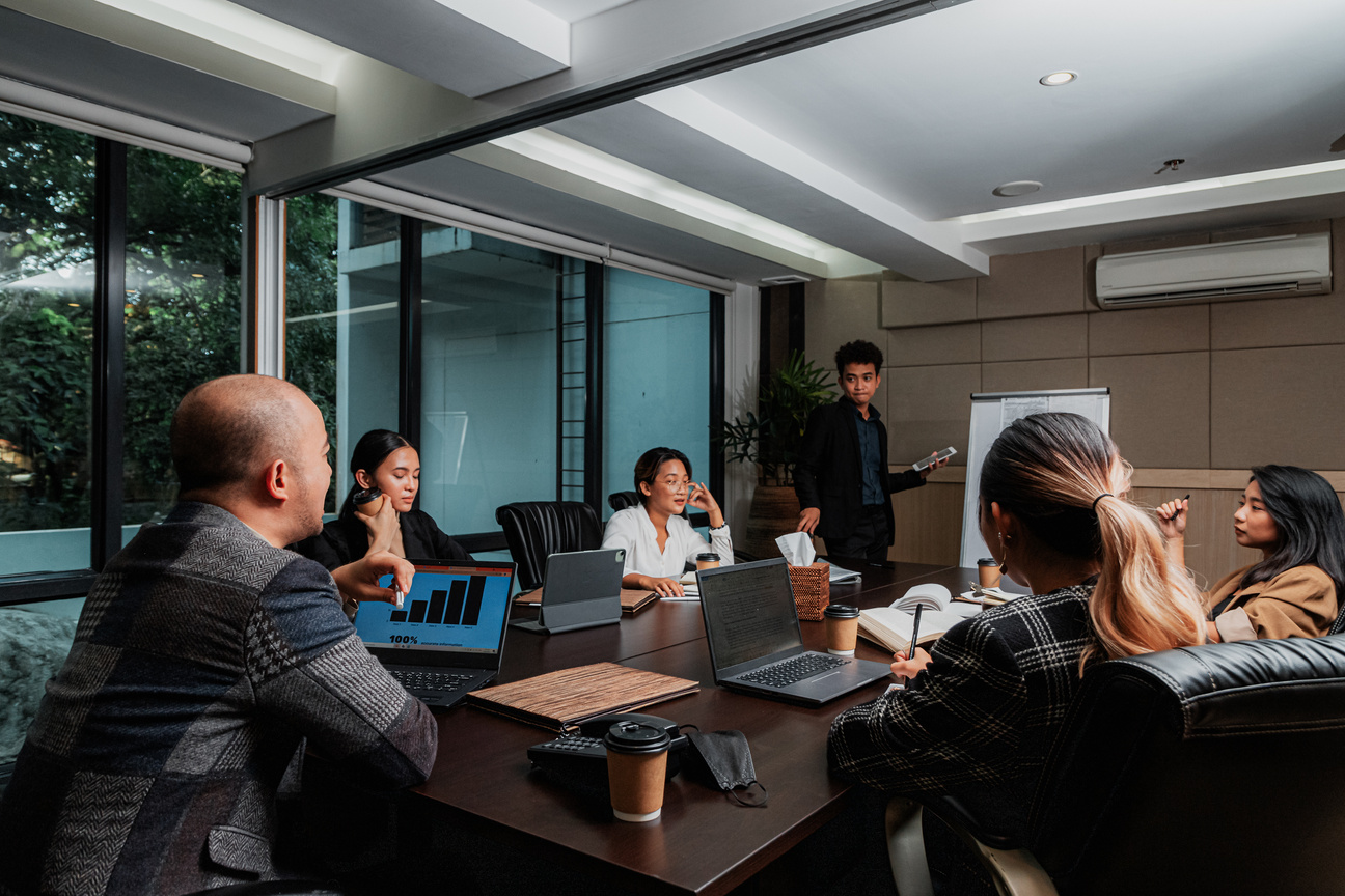 Team in a Meeting